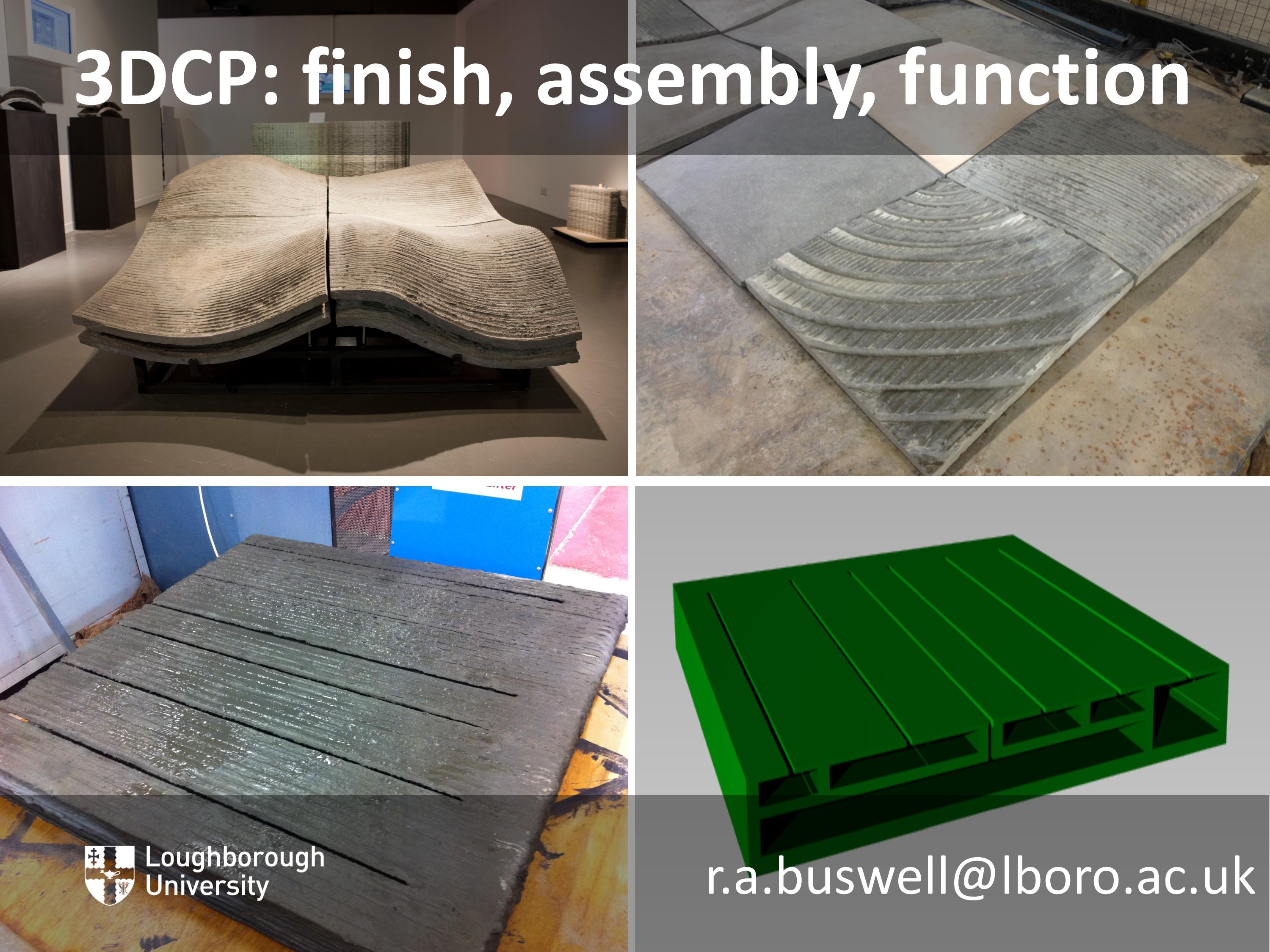 The 3D Concrete Printing Process Carried Out by Loughborough University The 3D Concrete Printing Process Carried Out by Loughborough University